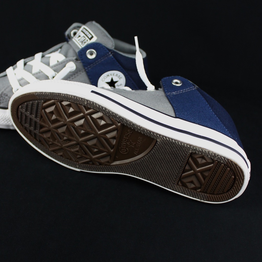 Converse Grey Navy All Star Kids Size 3 - Picture 7 of 7